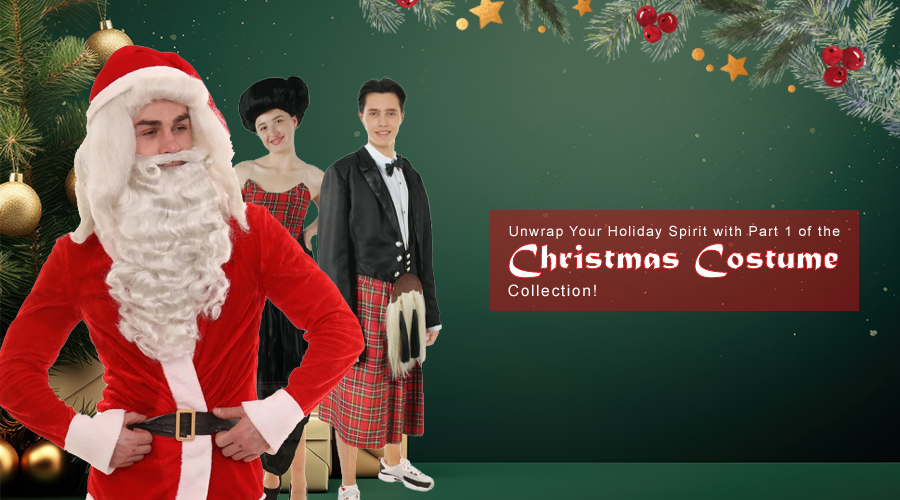 Unwrap Your Holiday Spirit with Part 1 of the Christmas Costume Collection!