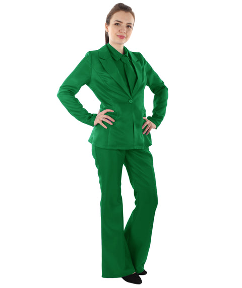 Adult Women's EXCLUSIVE! Deluxe  Singer Bowie  Party Suit Costume | Evergreen Cosplay Costume