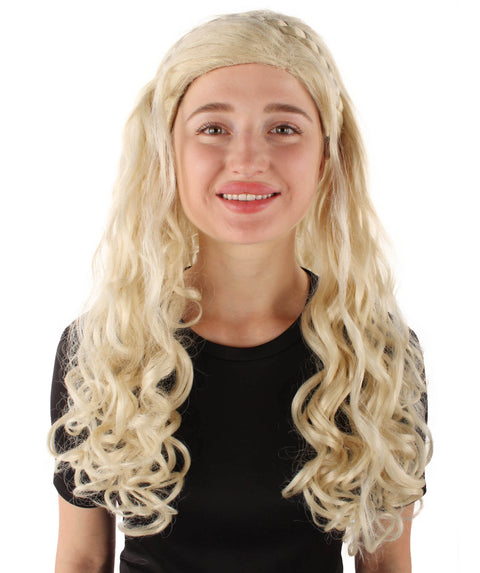 Earth Angel | Women's Blonde Color Wavy Medium Length Trendy Earth Angel Wig