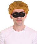 Adult Men's Animated Movie Superhero Family Son Wig with Mask Set | TV/Movie Wigs | Premium Breathable Capless Cap