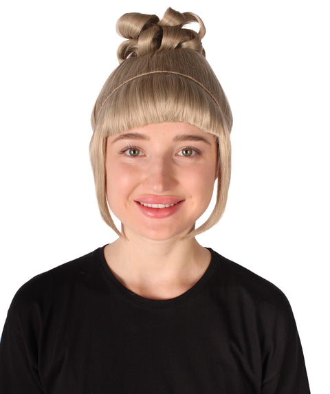 HPO Adult Women's Halloween Animated Lucy Updo Wig | Multiple Color Options