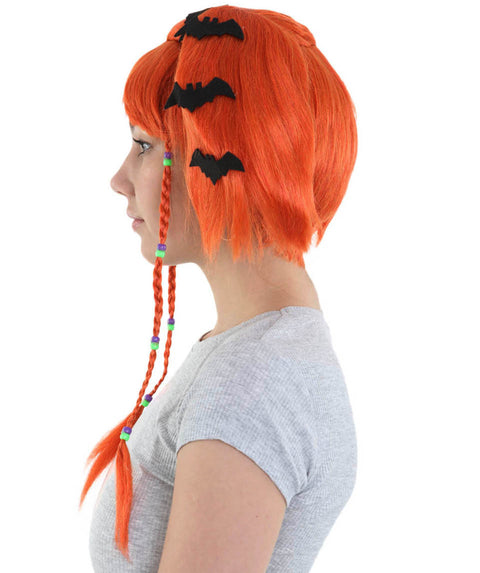 Womens Bat Angel Multi color Halloween Wig | Premium Breathable Capless Cap