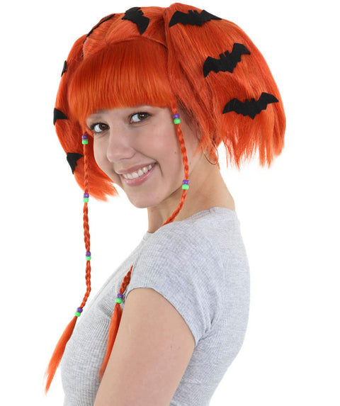 Womens Bat Angel Multi color Halloween Wig | Premium Breathable Capless Cap