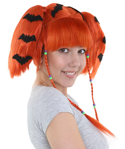 Womens Bat Angel Multi color Halloween Wig | Premium Breathable Capless Cap
