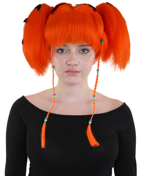 Womens Bat Angel Multi color Halloween Wig | Premium Breathable Capless Cap