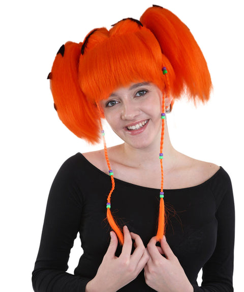 Womens Bat Angel Multi color Halloween Wig | Premium Breathable Capless Cap