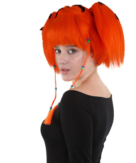 Womens Bat Angel Multi color Halloween Wig | Premium Breathable Capless Cap