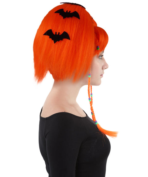 Womens Bat Angel Multi color Halloween Wig | Premium Breathable Capless Cap