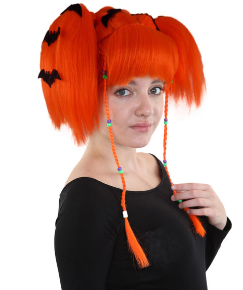 Womens Bat Angel Multi color Halloween Wig | Premium Breathable Capless Cap