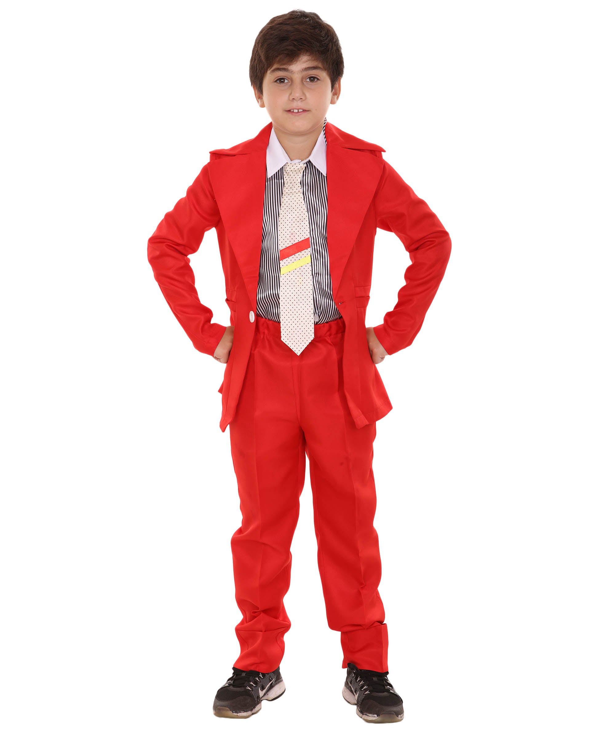HPO Teen's Deluxe Pop Star Red Color Costume - HalloweenPartyOnline