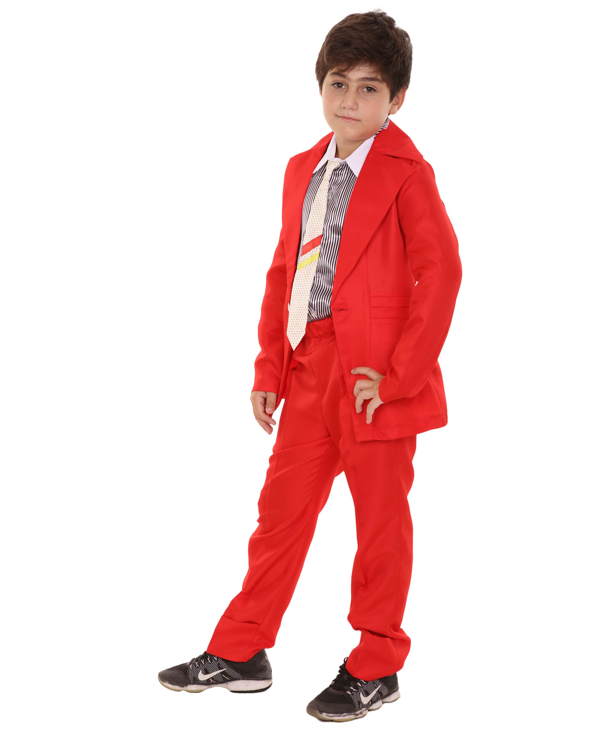 HPO Teen's Deluxe Pop Star Red Color Costume - HalloweenPartyOnline