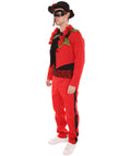 Adult Men's Halloween Cosplay Horror Senor Celebration Costume, Black & Red Color