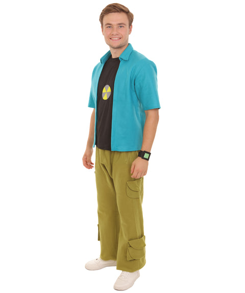Adult Men’s Cartoon Character Green Super Smarty Pants Costume | All Sizes