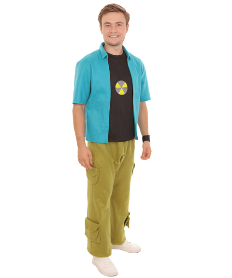 Adult Men’s Cartoon Character Green Super Smarty Pants Costume | All Sizes