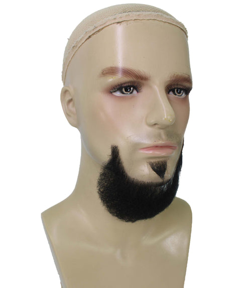 Men's Balbo Goatee Beard Style | Black Facial Hair | Human Hair | HPO