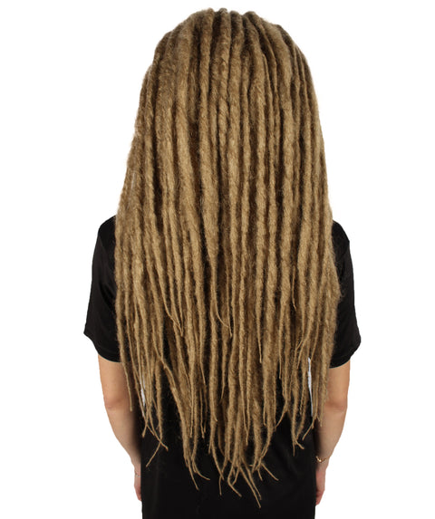 Adult Women's Deluxe Brown Dreadlocks Wig| Perfect for Cosplay| Flame-retardant Synthetic Fiber