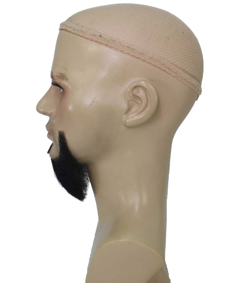 Men's Balbo Goatee Beard Style | Black Facial Hair | Human Hair | HPO