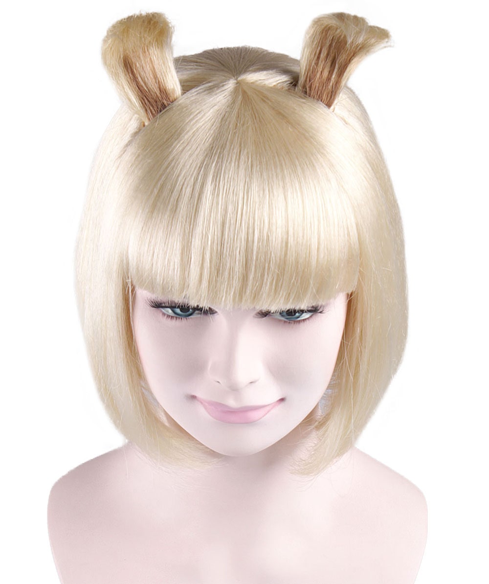 Toupee Rabbit Rabbit Blonde Womens Bob Wig - HalloweenPartyOnline