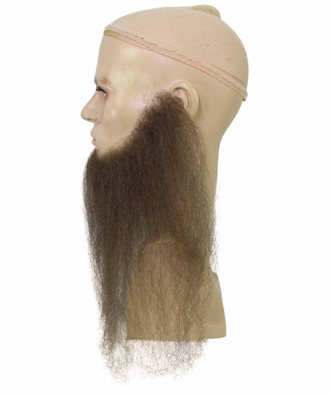 Men's Southern Long Beard Set  | Brown Facial Human Hair