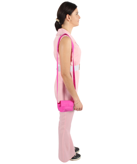 Adult Women's Trolls Dancing Queen Costume , Pink Cosplay Costume