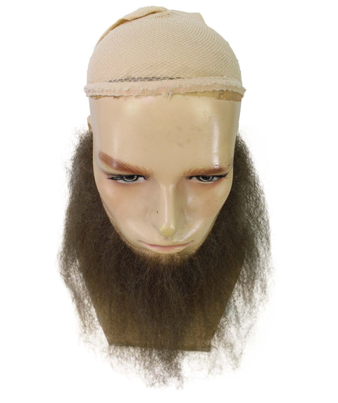 Men's Southern Long Beard Set  | Brown Facial Human Hair