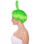 Animation Creature Mens Wig | Green Sexy Cosplay Party Halloween Wig | Premium Breathable Capless Cap