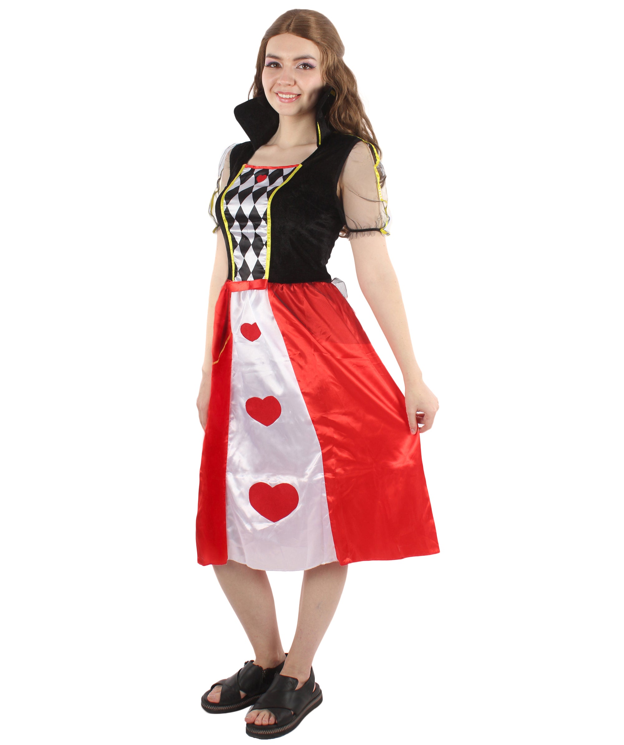 Adult Women's Queen of Hearts Costume - HalloweenPartyOnline