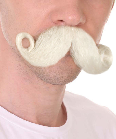 Most Stylish Moustache Set | Light Grey Cosplay Facial Hair