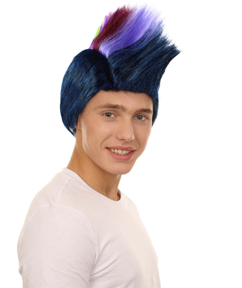 Men's Mohawk Wig | Cosplay Halloween Wig | Premium Breathable Capless Cap