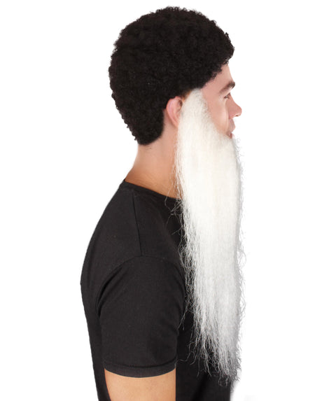 Men's Southern Long Beard Set | Synthetic Facial Hair | Multiple Color Options | HPO