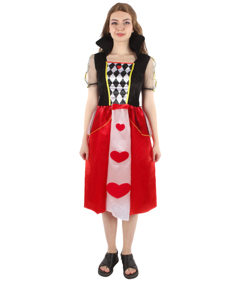 Adult Women's Queen of Hearts Costume | Multi Color Cosplay Costume