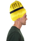 Animation Yellow Men's Wig | Premium Breathable Capless Cap