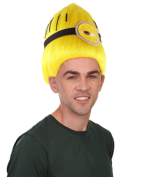 Animation Yellow Men's Wig | Premium Breathable Capless Cap