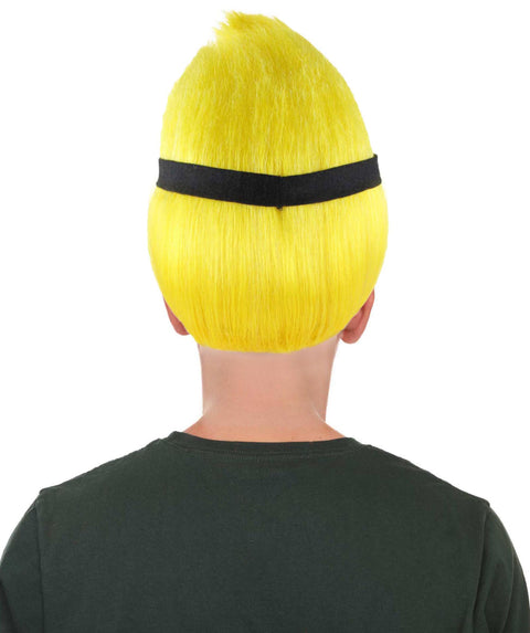 Animation Yellow Mens Wig | Yellow Cartoon Wig | Premium Breathable Capless Cap