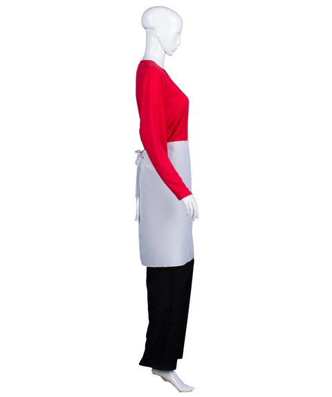 Adult Women's Wife of Burgers Carton Cook TV/Movie Costume |  Red & White Cosplay Costume