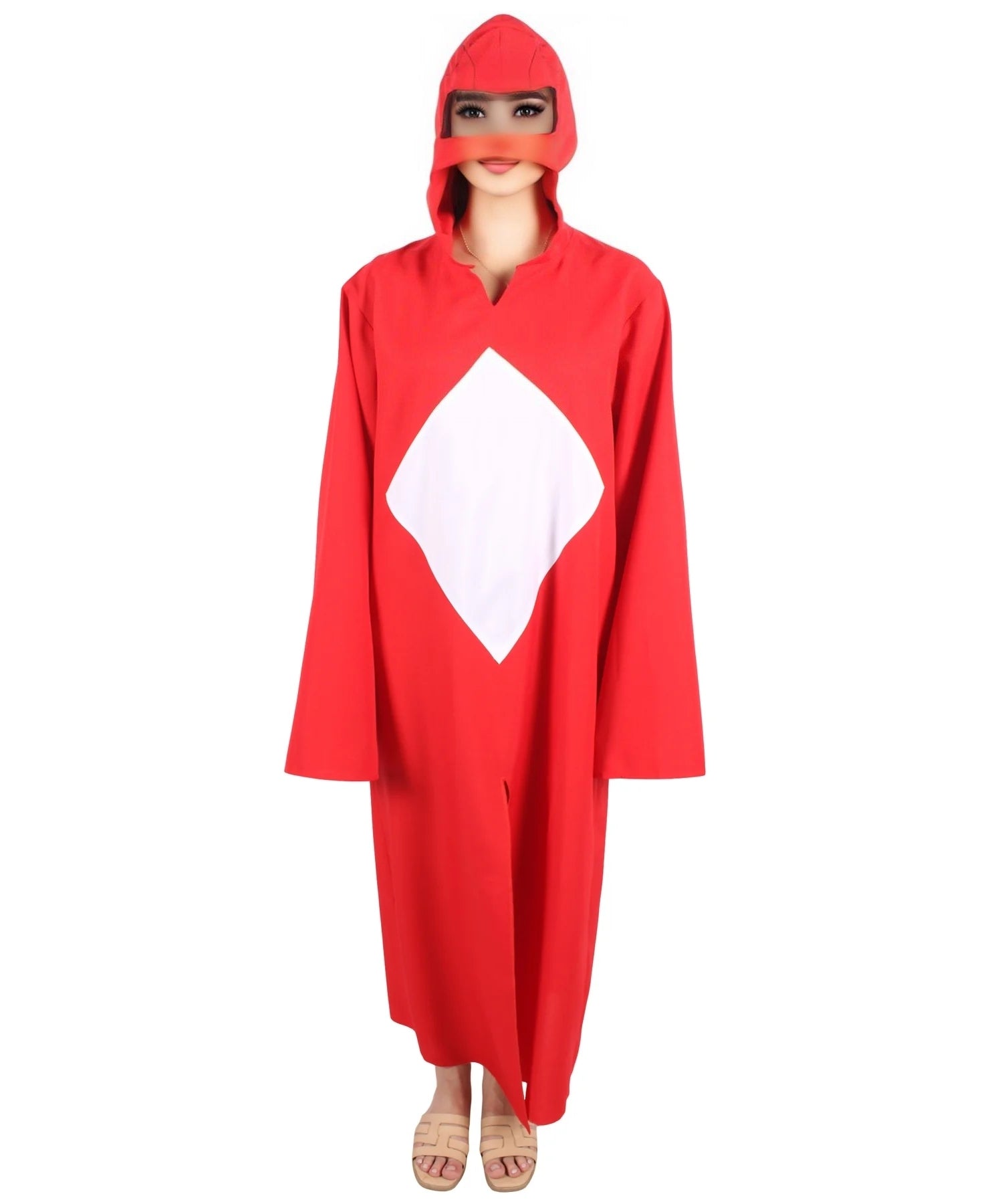 American Superhero Red Robe Costume - HalloweenPartyOnline