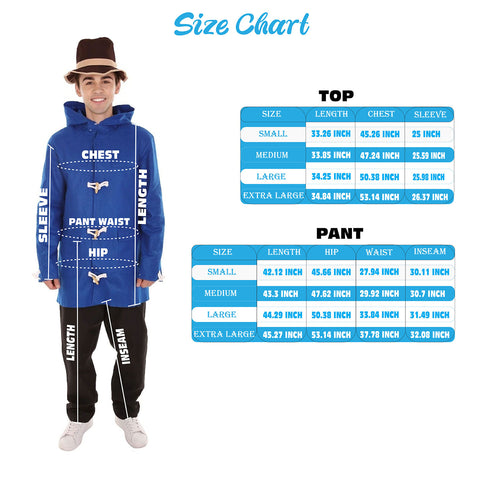 Adult Men's London Bear Celebrity Movie Costume | Blue Halloween Costume