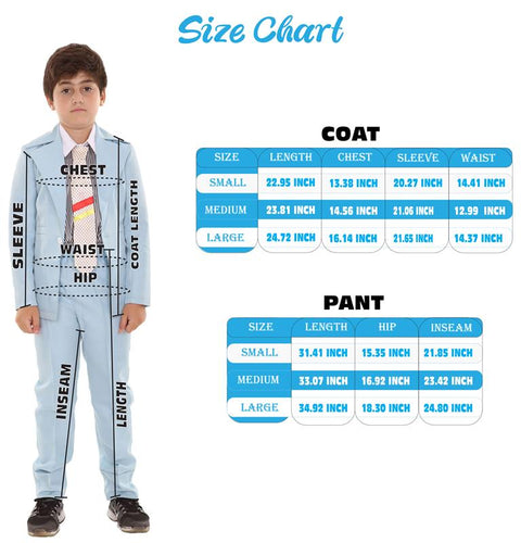 Teen's Blue Suit Costume | Light Blue Cosplay