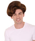 Men Short TV Movie Brown Wig | Premium Breathable Capless Cap