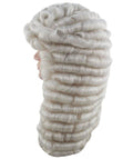 Colonial Men Judge Curly Long White Wig | Premium Breathable Capless Cap