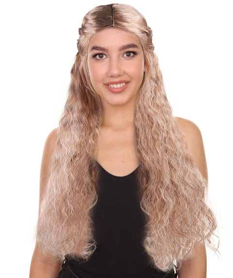 Movie Women Princess Wig | Royal Character Cosplay Halloween Wig | Premium Breathable Capless Cap