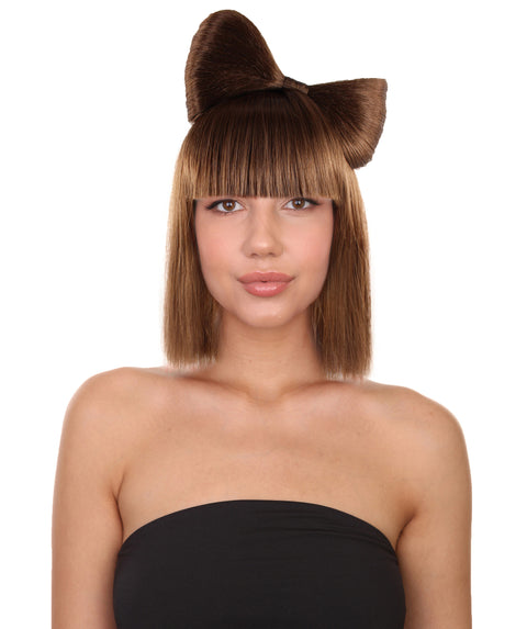 Adult Women's Butterfly Bow Wigs | Celebrity Wig for Halloween | Premium Breathable Capless Cap