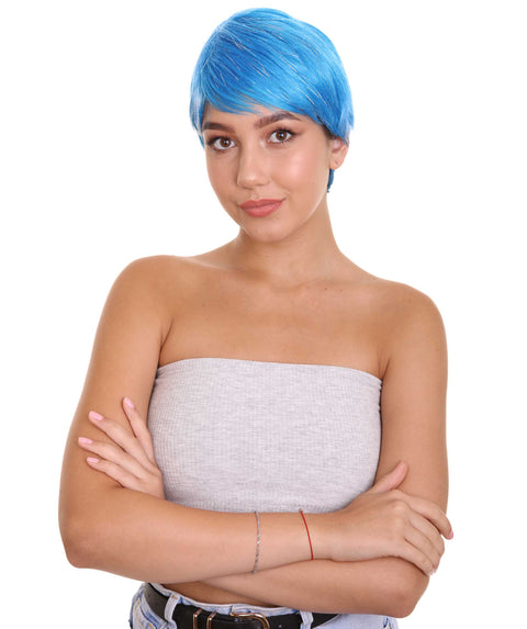 Short Womens Wig | Cosplay Blue Wig