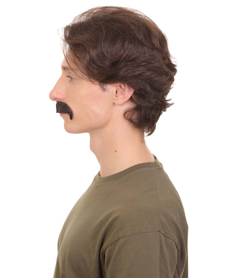 HPO Adult Men's Fake Human Hair Musician Mustache | Multiple Colors