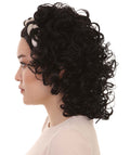 Greek Goddess Womens Wig | Medium Black Curly Wig