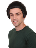 Men TV Movie Cosplay Black Wig | Premium Breathable Capless Cap