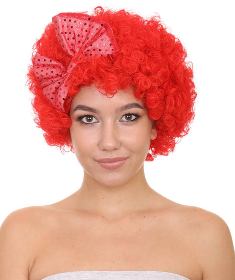 Red Butterfly Womens Wig | Super Size Jumbo Afro Character Cosplay Halloween Wig