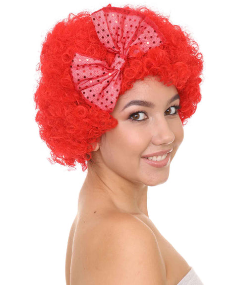 Red Butterfly Womens Wig | Super Size Jumbo Afro Character Cosplay Halloween Wig