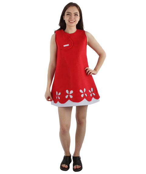 Adult Women's Costume | Poppy Red Christmas Costume