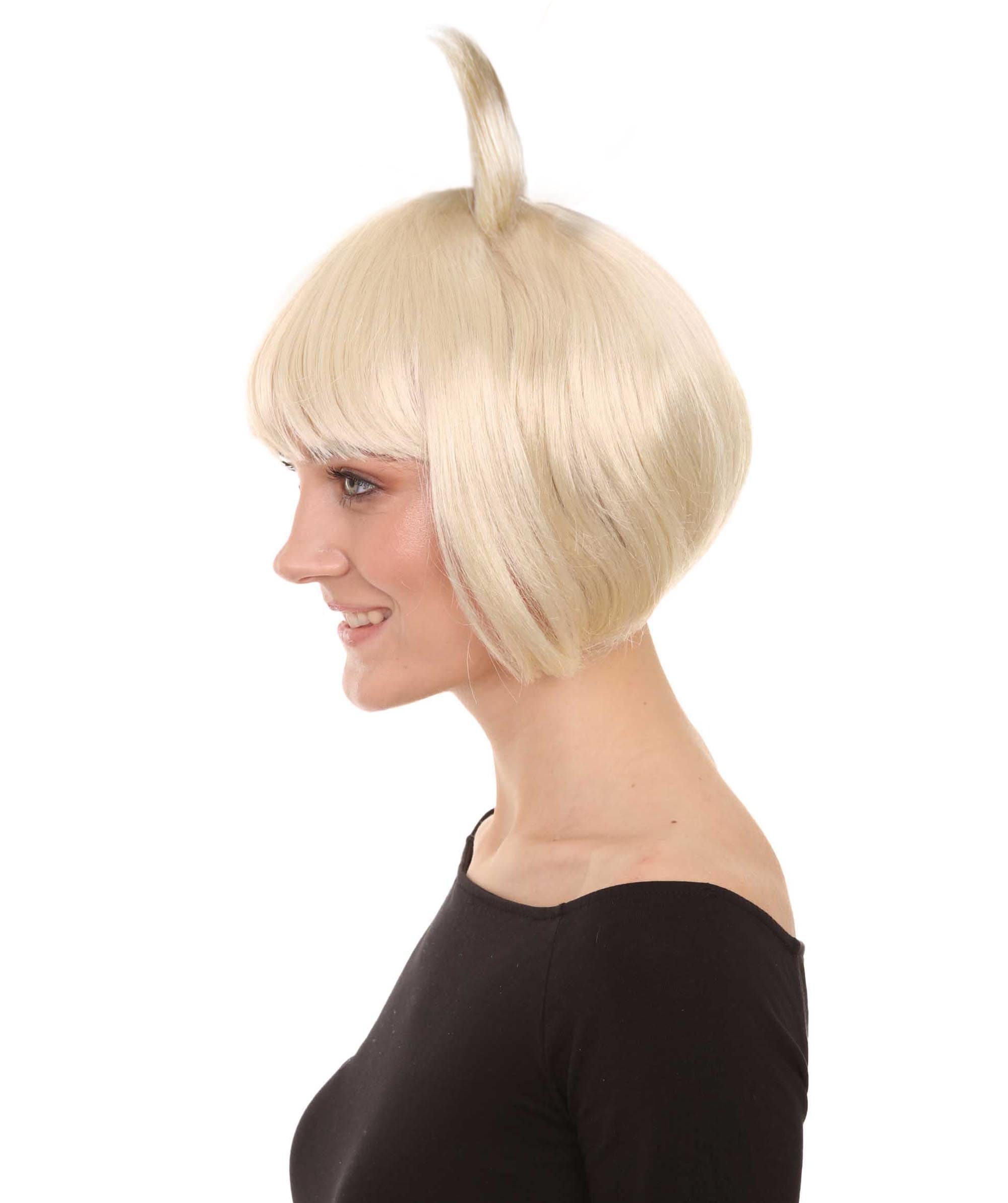 Toupee Rabbit Rabbit Blonde Womens Bob Wig - HalloweenPartyOnline